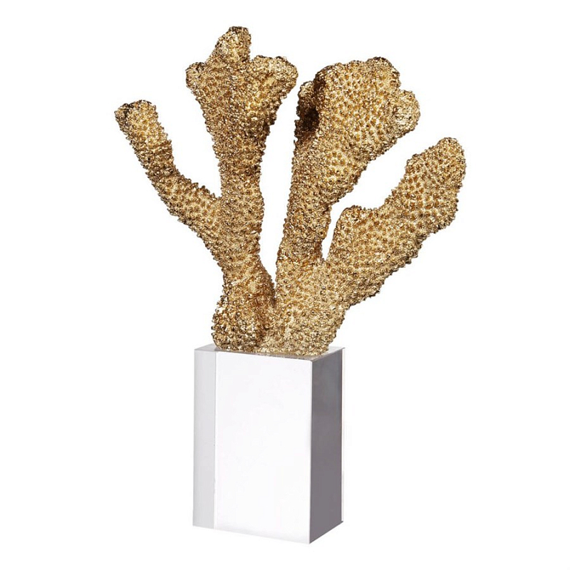 Статуэтка Gold Sea Cactus Золотой Прозрачный Статуэтка Gold Sea Cactus Золотой Прозрачный в Брянске | Loft Concept