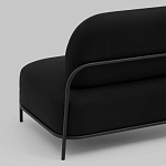 Двухместный диван черного цвета COLOR BLOCK варинант исполнения - 5 | Loft Concept в Брянске