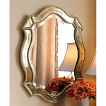 Зеркало настенное овальное в раме цвета шампань Mirror Splashes варинант исполнения - 1 | Loft Concept в Брянске