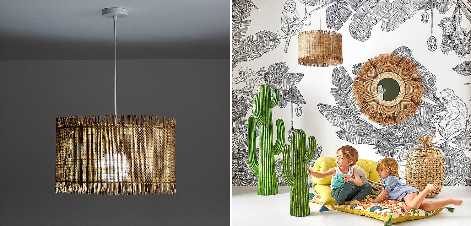 Подвесной светильник Wicker Raffia Hanging lamp Подвесной светильник Wicker Raffia Hanging lamp - Loft-Concept в Брянске