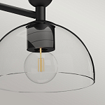 Люстра с 3-мя прозрачными полусферическими плафонами из стекла Alora Mood варинант исполнения - 8 | Loft Concept в Брянске