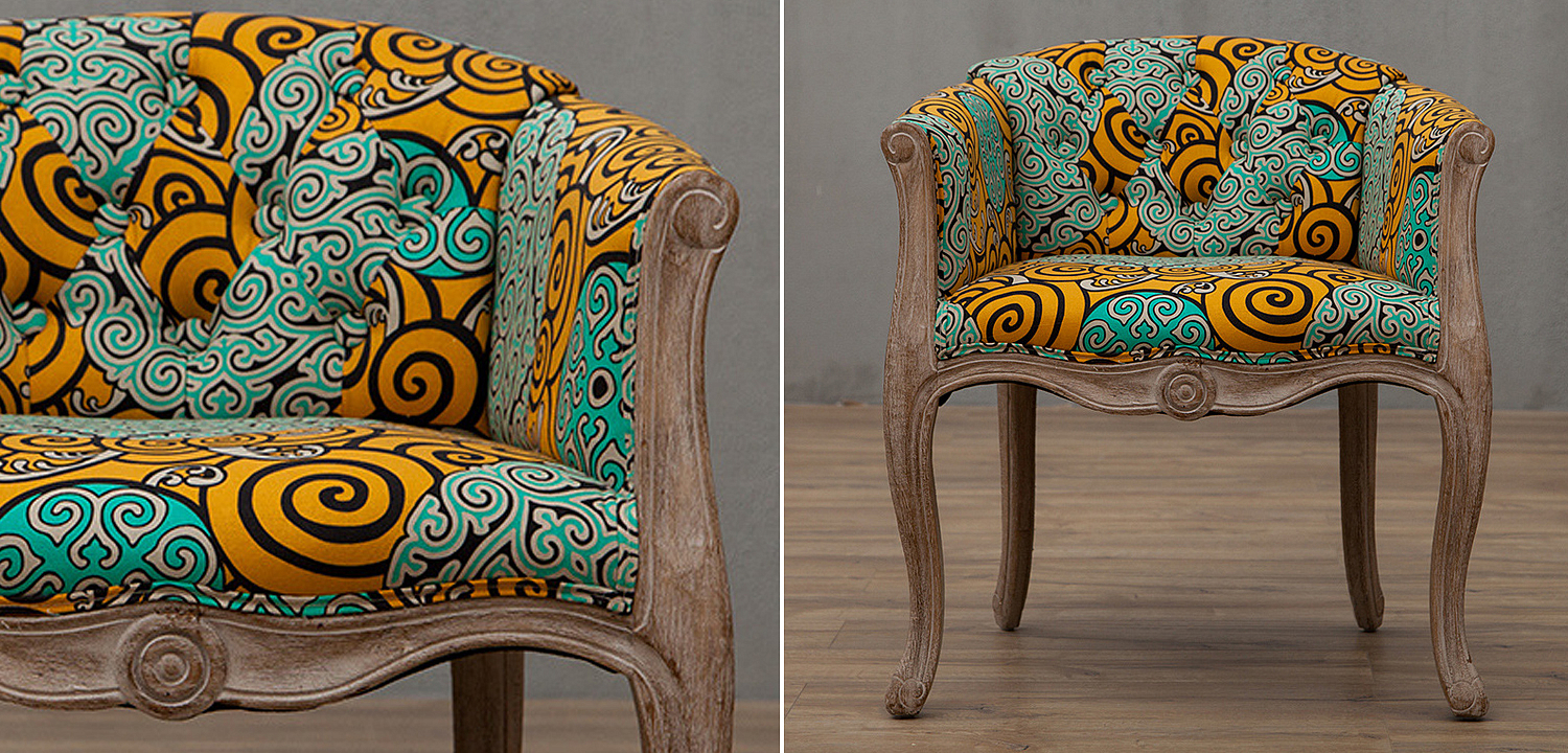 Кресло Yellow and Turquoise Ornament Chair Кресло Yellow and Turquoise Ornament Chair - Loft-Concept в Брянске