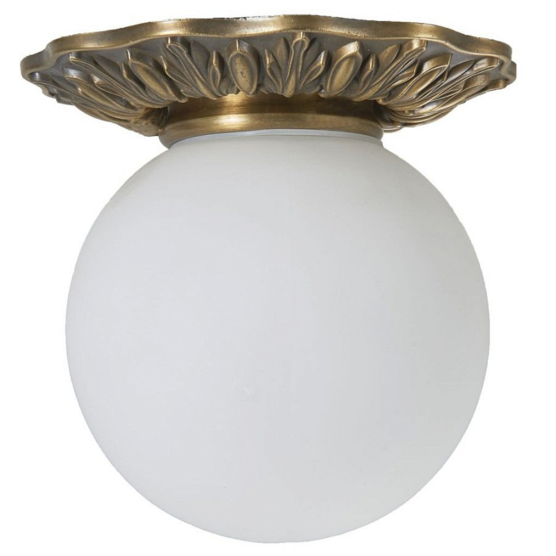 Потолочный светильник Globus Lamp Bronze Бронза Молочный Потолочный светильник Globus Lamp Bronze Бронза Молочный в Брянске | Loft Concept