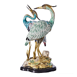 Статуэтка в виде двух птиц из фарфора с бронзовыми элементами Bird of the Garden of Eden варинант исполнения - 1 | Loft Concept в Брянске