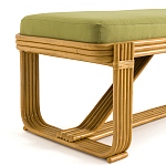 Скамья из ротанга с подушкой Mattia Rattan Bench варинант исполнения - 3 | Loft Concept в Брянске