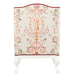 Кресло из массива бука бежевое с растительным орнаментом Raffael Beige Floral Armchair варинант исполнения - 2 | Loft Concept в Брянске