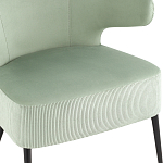 Современное мягкое кресло на металлических ножках Rakush Pistachio варинант исполнения - 6 | Loft Concept в Брянске