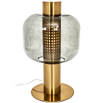 Настольная лампа со стеклянным плафоном Elario Metal Glass Table Lamp варинант исполнения - 1 | Loft Concept в Брянске