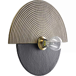 Круглый настенный фактурный светильник Textured Disc варинант исполнения - 1 | Loft Concept в Брянске