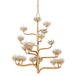 Люстра золотая в виде растения Golden Flower Glade варинант исполнения - 4 | Loft Concept в Брянске