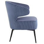 Современное мягкое кресло на металлических ножках Rakush Blue варинант исполнения - 5 | Loft Concept в Брянске