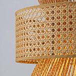 Подвесной светильник с абажуром из натуральных материалов Light Inside the Cell варинант исполнения - 4 | Loft Concept в Брянске