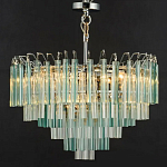 Дизайнерская люстра AQUA Blue Lagoon бирюзовое стекло несколько ярусов варинант исполнения - 6 | Loft Concept в Брянске