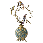 Бронзовый подсвечник Птичий рай Flora варинант исполнения - 2 | Loft Concept в Брянске