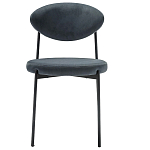 Стул металлический с мягкой спинкой и сиденьем из велюра Alfie Chair варинант исполнения - 5 | Loft Concept в Брянске