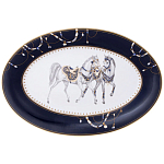 Сервиз обеденный из фарфора с изображением лошадей на 6 персон 23 предмета Porcelain Horse Set варинант исполнения - 2 | Loft Concept в Брянске