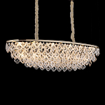 Люстра овальная с каскадом из подвесных прозрачных элементов Attractiveness варинант исполнения - 2 | Loft Concept в Брянске