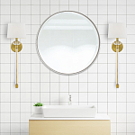 Бра с белым абажуром в форме конуса и прозрачным декоративным кольцом Quoizel варинант исполнения - 13 | Loft Concept в Брянске