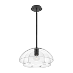 Подвесной светильник с прозрачным двойным стеклянным плафоном в форме купола и внутренней сферой Hinkley варинант исполнения - 2 | Loft Concept в Брянске