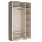 Шкаф трёхдверный с 1-ой зеркальной дверью Satin Furniture варинант исполнения - 3 | Loft Concept в Брянске