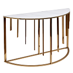 Консоль приставная полукруглая на основании золотого цвета Interior Accent варинант исполнения - 1 | Loft Concept в Брянске