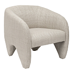 Дизайнерское кресло мягкое в белой обивке White Canvas варинант исполнения - 1 | Loft Concept в Брянске