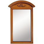 Настенное зеркало в деревянной раме орехового цвета Guirlande de Roses Walnut Color Mirror варинант исполнения - 1 | Loft Concept в Брянске