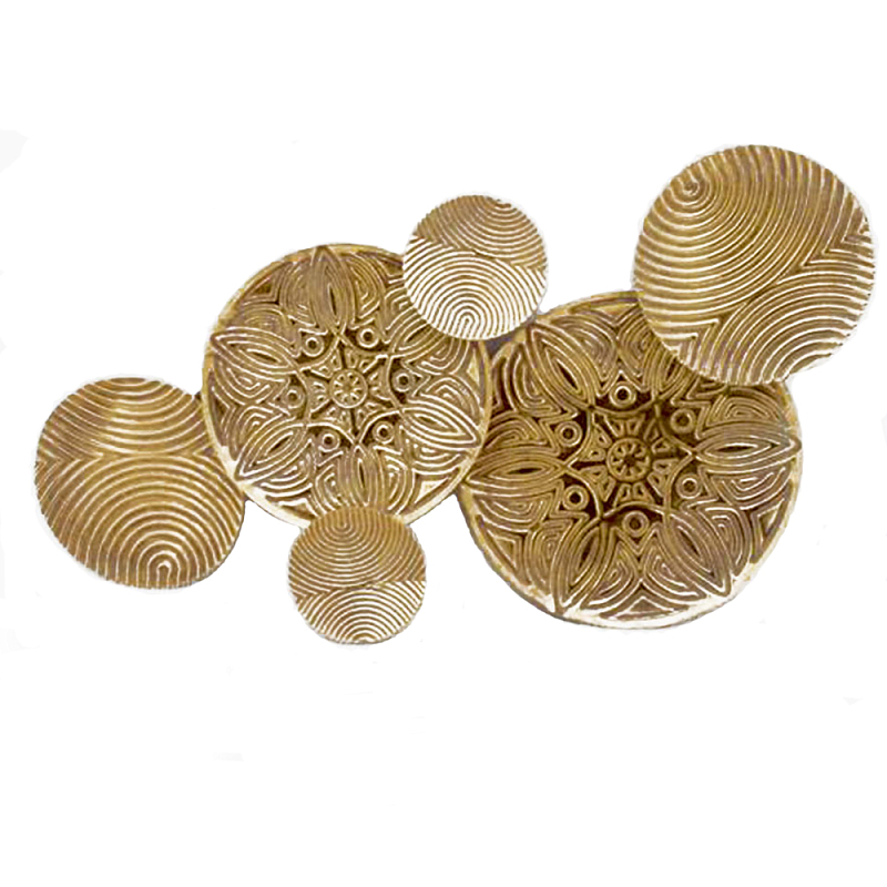 Панно настенное Blank Sheet Gold Ornament Золотой Панно настенное Blank Sheet Gold Ornament Золотой в Брянске | Loft Concept