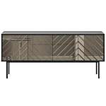 Длинная тумба с зеркальным декором Serena варинант исполнения - 5 | Loft Concept в Брянске