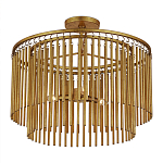 Потолочный светильник двухъярусный золотого цвета Metal Tentacles варинант исполнения - 2 | Loft Concept в Брянске