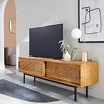 ТВ-тумба с плетеным декором Tate Wicker TV Stand варинант исполнения - 5 | Loft Concept в Брянске