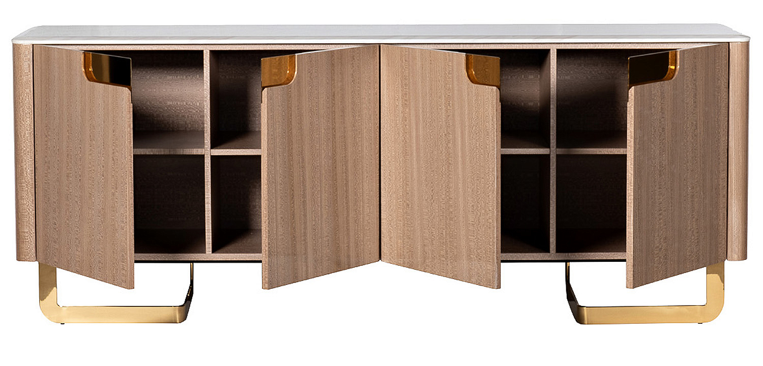 Комод длинный на металлических ножках Bertran Chest of Drawers Комод длинный на металлических ножках Bertran Chest of Drawers - Loft-Concept в Брянске