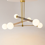 Люстра со стеклянными вставками Helios варинант исполнения - 2 | Loft Concept в Брянске