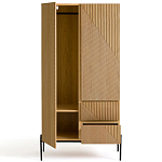 Шкаф с геометрическим рисунком на дверцах Anders Light Wood варинант исполнения - 3 | Loft Concept в Брянске