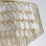 Люстра многоярусная с декором из натуральной морской ракушки Iridescent Light варинант исполнения - 8 | Loft Concept в Брянске