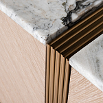 Тумба под телевизор с мраморной столешницей Uniqueness Marble варинант исполнения - 3 | Loft Concept в Брянске