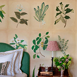 Обои ручная роспись Botanical Studies Linnaeus colourway варинант исполнения - 5 | Loft Concept в Брянске