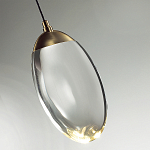 Подвесной светильник с плафоном в форме капли Crystal Transparent Drop варинант исполнения - 2 | Loft Concept в Брянске