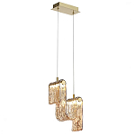 Подвесной светильник волнистой формы из фактурного стекла Wave варинант исполнения - 3 | Loft Concept в Брянске