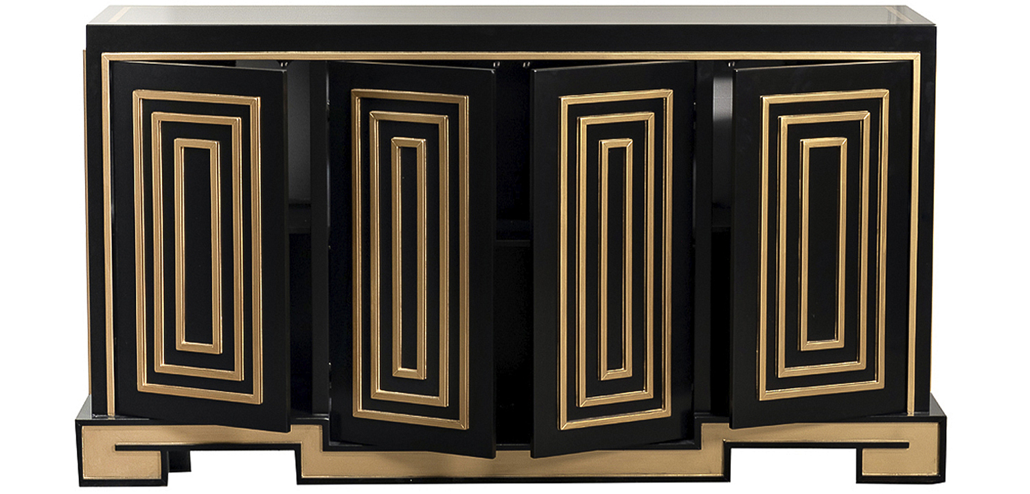 Комод в стиле арт-деко Meandro Chest of drawers Черный Комод в стиле арт-деко Meandro Chest of drawers Черный - Loft-Concept в Брянске