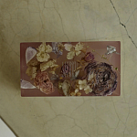 Шкатулка из эпоксидной смолы с цветами розовая Epoxy Resin Rectangular Box Pink варинант исполнения - 3 | Loft Concept в Брянске
