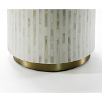Круглый приставной столик с инкрустацией RADIAL BONE INLAY SIDE TABLE варинант исполнения - 2 | Loft Concept в Брянске
