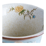 Ваза из голубого фарфора с бронзовыми элементами Blue Garden варинант исполнения - 4 | Loft Concept в Брянске