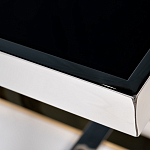 Столик журнальный квадратный с основанием в оттенках хром и золото Harmony Color and Shapes варинант исполнения - 2 | Loft Concept в Брянске