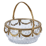 Корзиночка из прозрачного стекла с бронзовой ручкой Eden Garden варинант исполнения - 2 | Loft Concept в Брянске