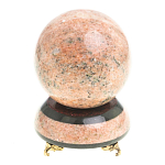 Часы настольные в виде шара из натурального камня Ball Stone Clock варинант исполнения - 3 | Loft Concept в Брянске