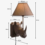 Бра Носорог Rhinoceros варинант исполнения - 7 | Loft Concept в Брянске