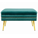 Мягкая банкетка с зоной для хранения Casket Green варинант исполнения - 1 | Loft Concept в Брянске