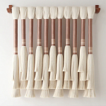 Плетеное настенное украшение с кистями Caballo Wall Hanging варинант исполнения - 3 | Loft Concept в Брянске