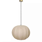 Подвесной светильник с бежевым тканевым абажуром Modern Textured Table Lamp варинант исполнения - 1 | Loft Concept в Брянске